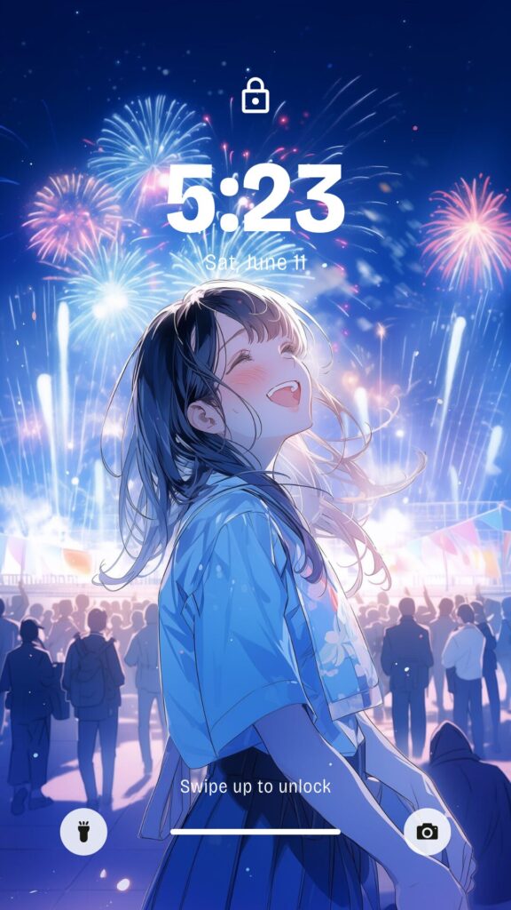 花火女子 - 壁紙０１