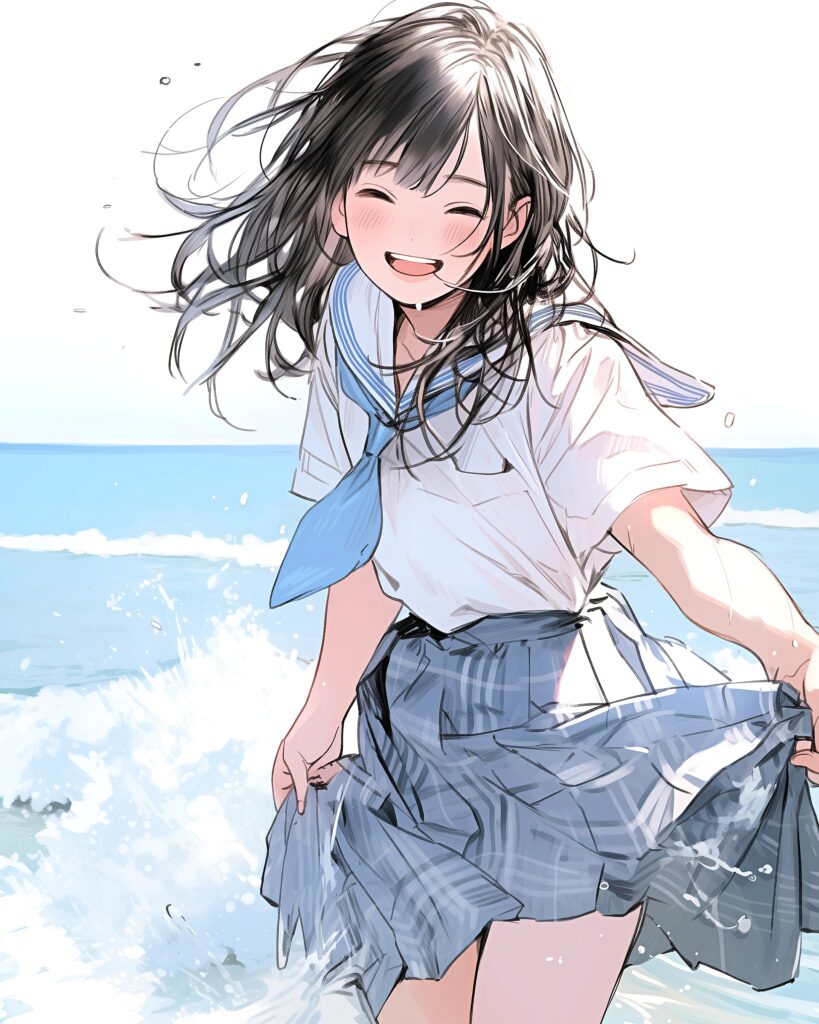 水遊び女子０