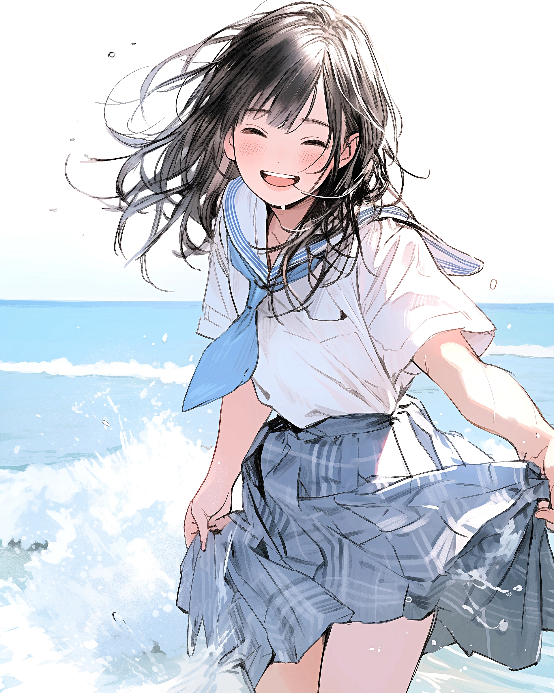 水遊び女子０