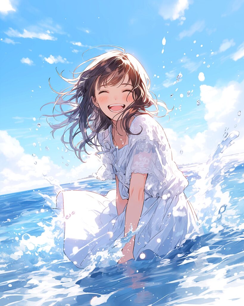 水遊び女子０