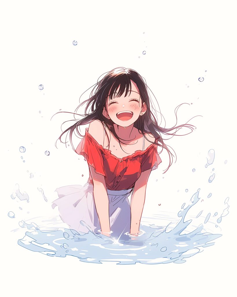 水遊び女子０