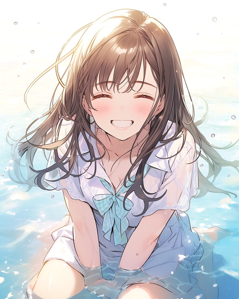 水遊び女子０
