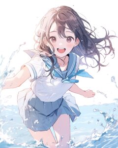 水遊び女子０