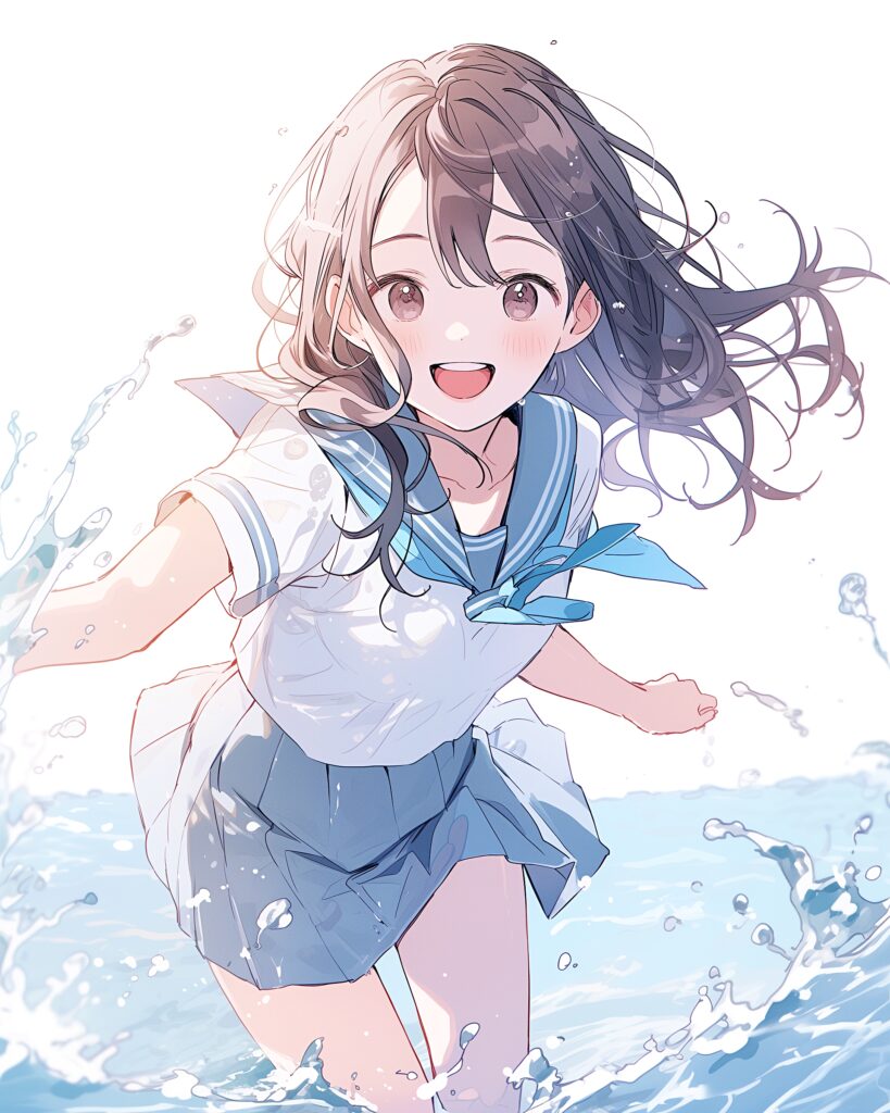 水遊び女子０
