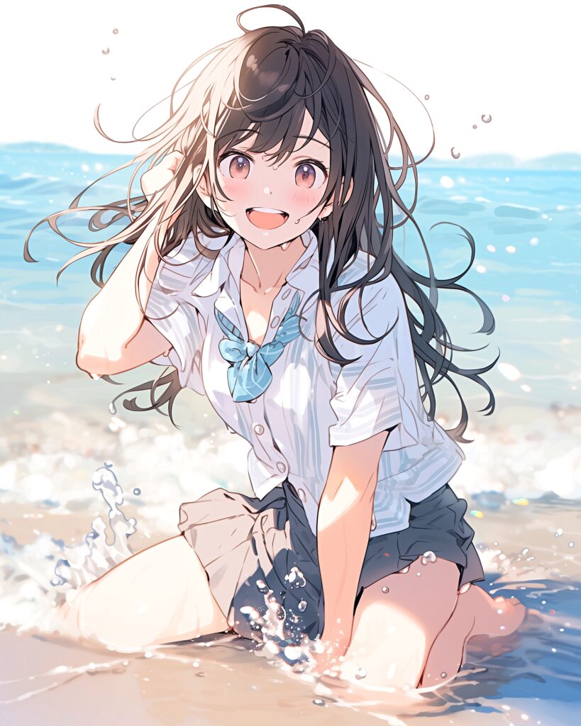 水遊び女子０