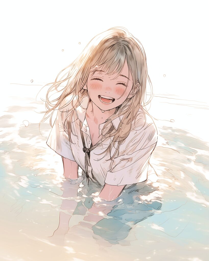 水遊び女子０