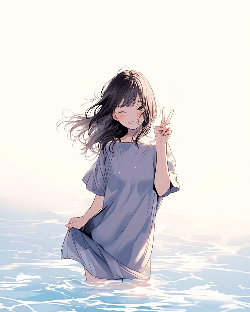 水遊び女子１