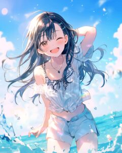 水遊び女子１