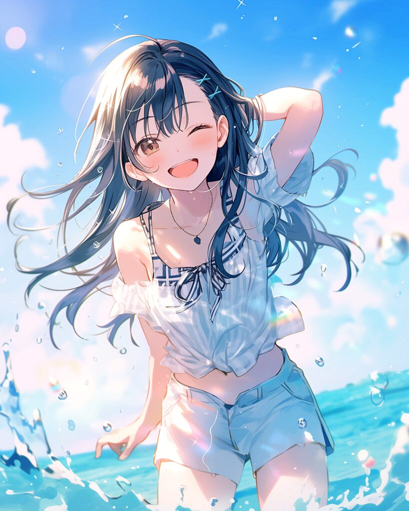 水遊び女子１