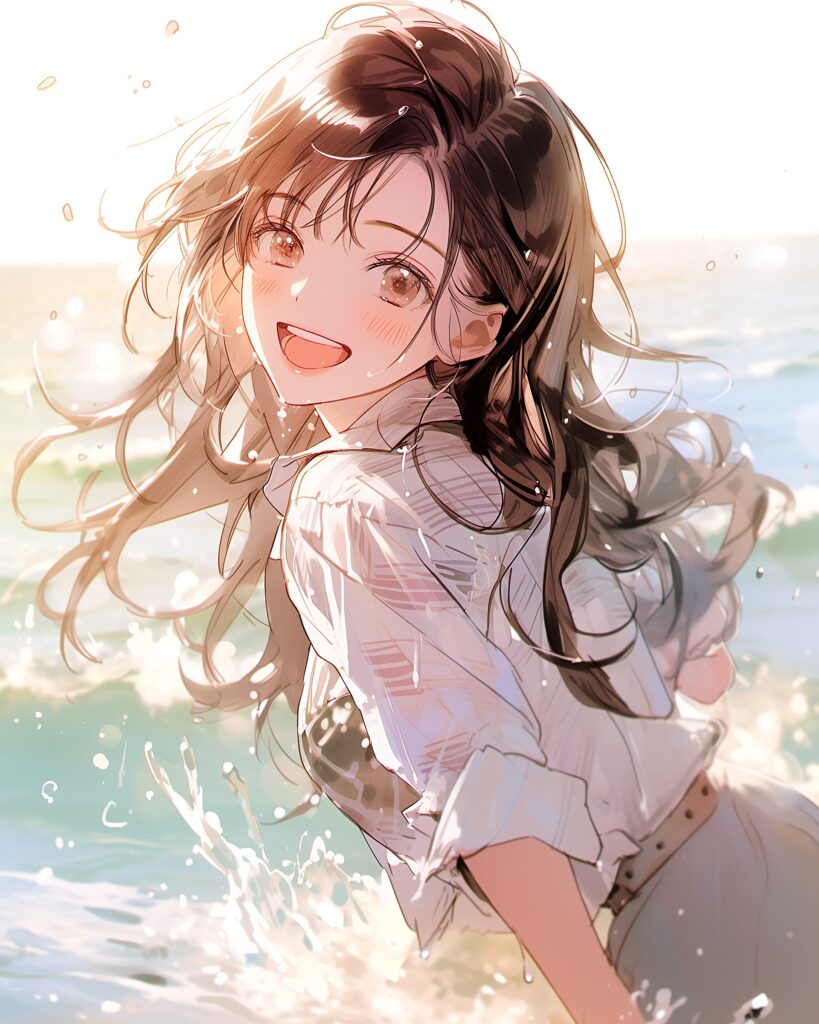 水遊び女子０
