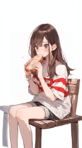 スイーツ女子の壁紙０