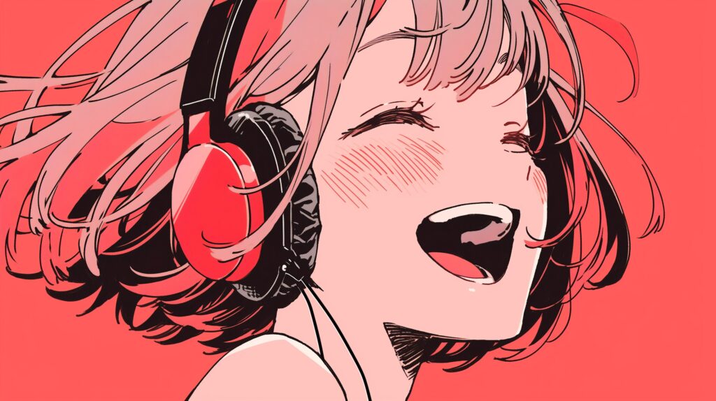 ヘッドホン女子０