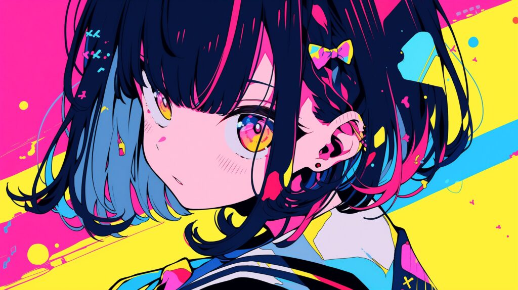 カラフル女子・横長０
