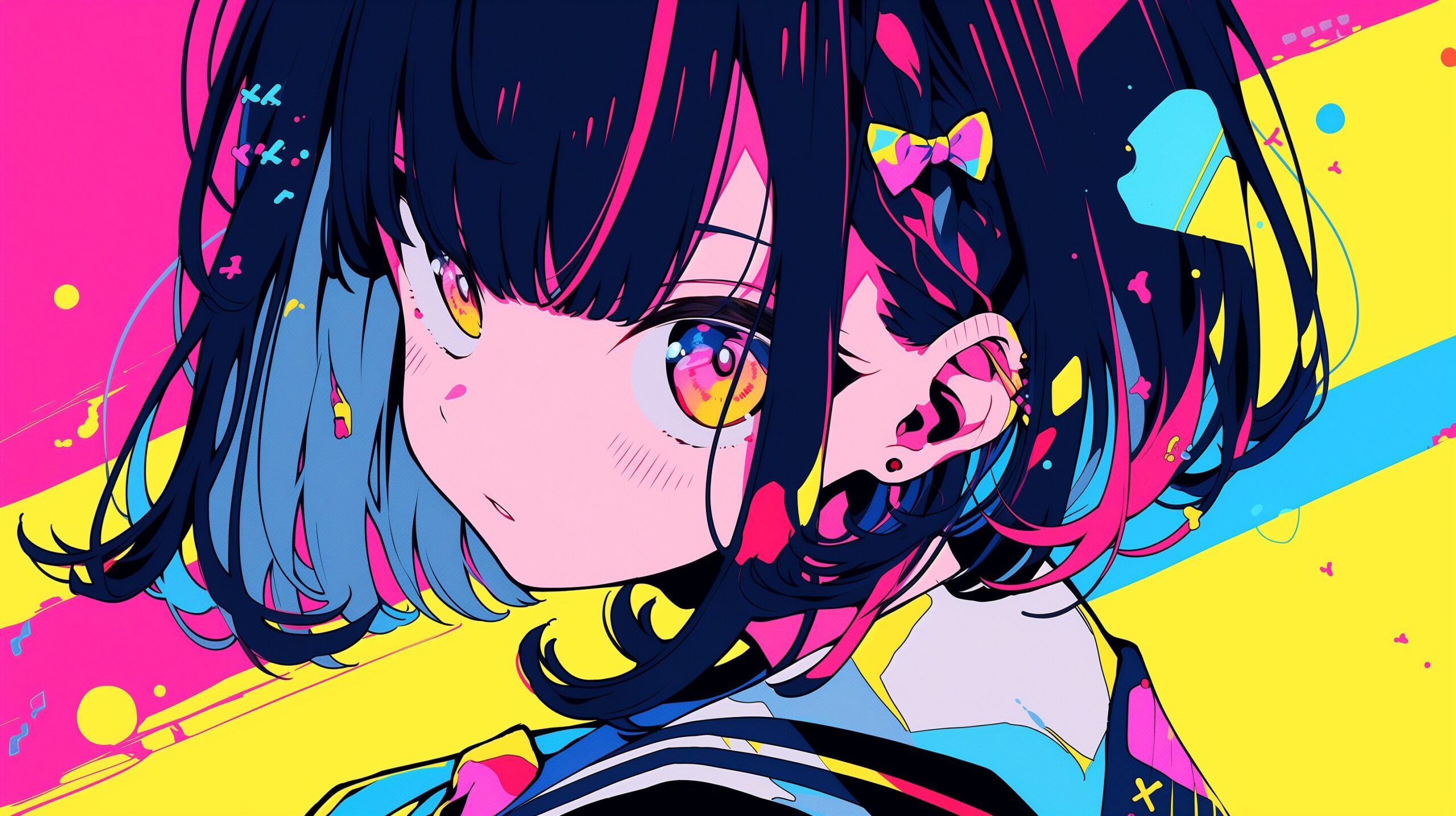 カラフル女子・横長0