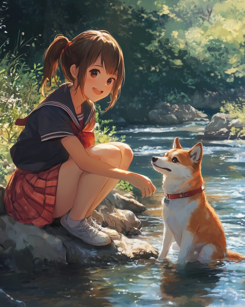犬と女の子０