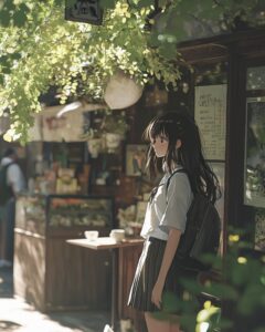 木漏れ日女子０