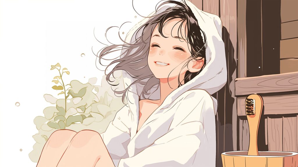 サウナ女子０
