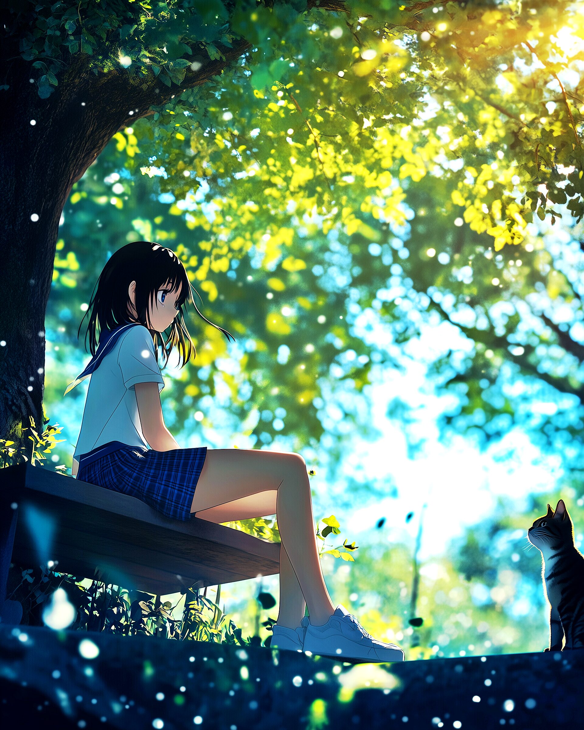 ベンチに座る女の子1