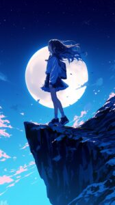 月女子・壁紙０