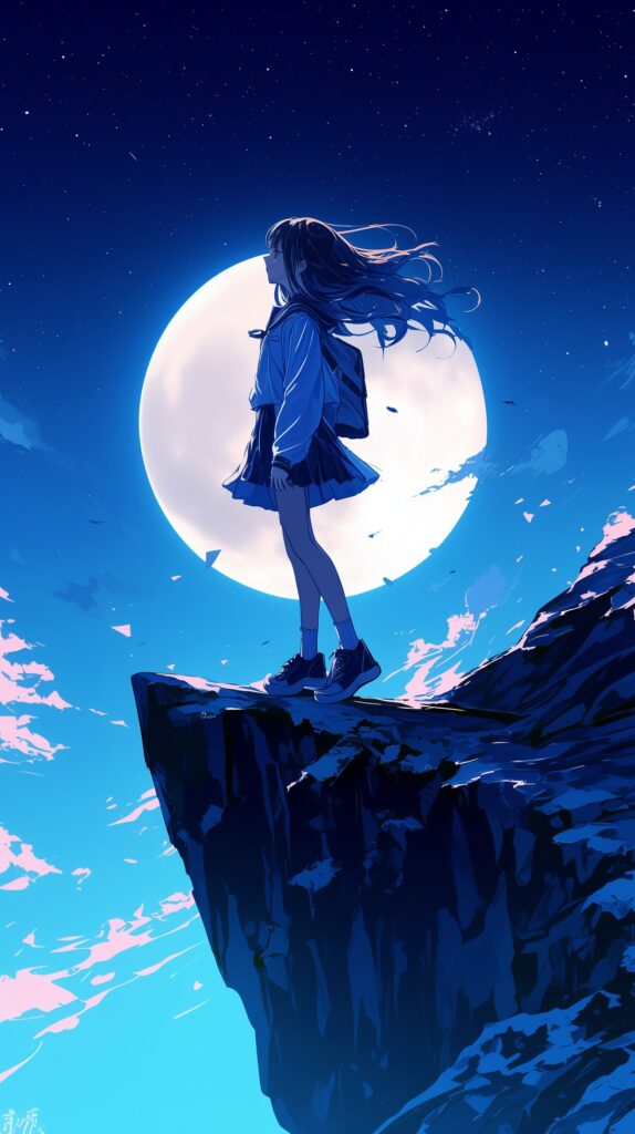 月女子・壁紙０