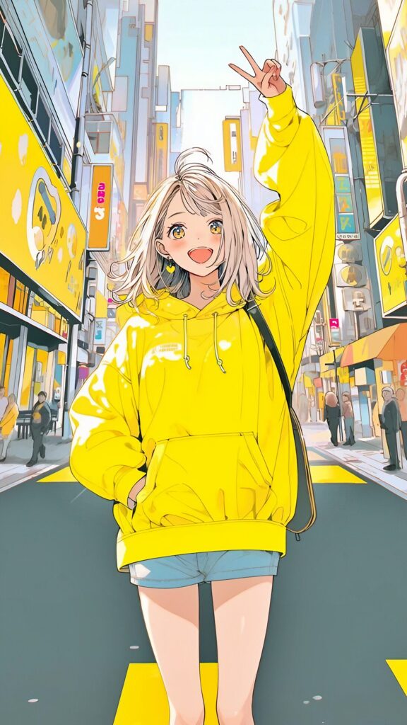 壁紙・カラフル女子０