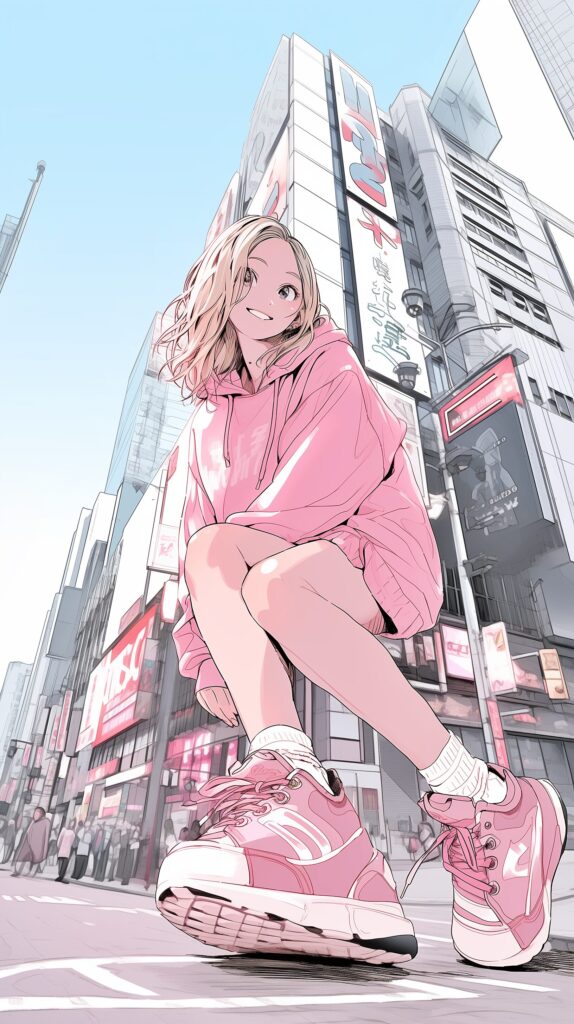 壁紙・カラフル女子０