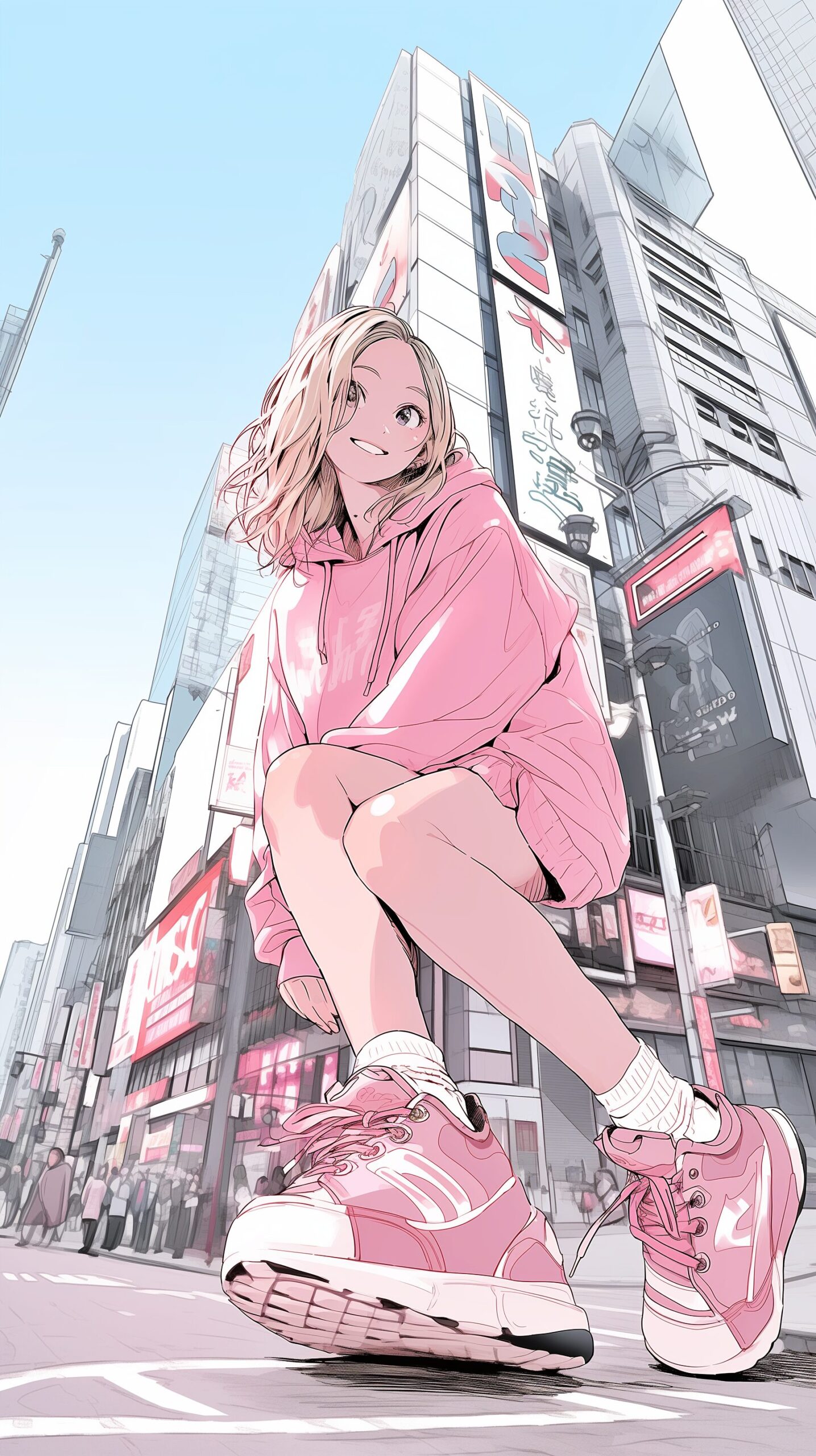 壁紙・カラフル女子０
