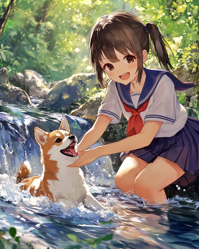 犬と女の子０