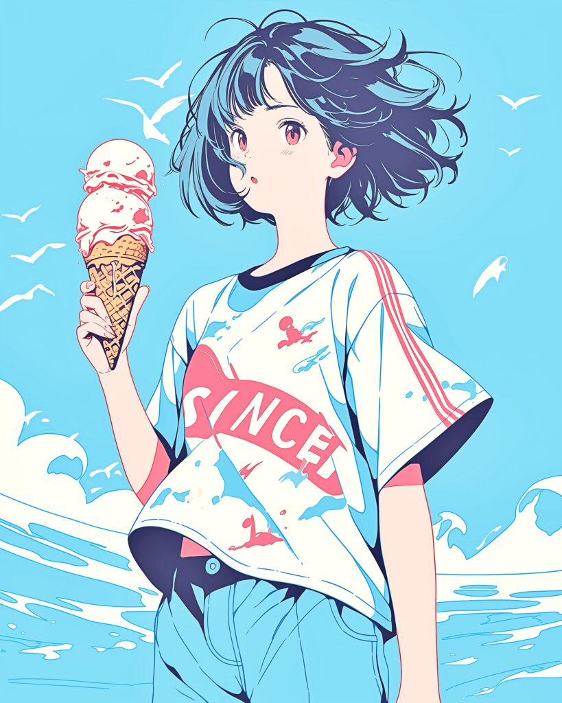 ソフトクリーム女子０