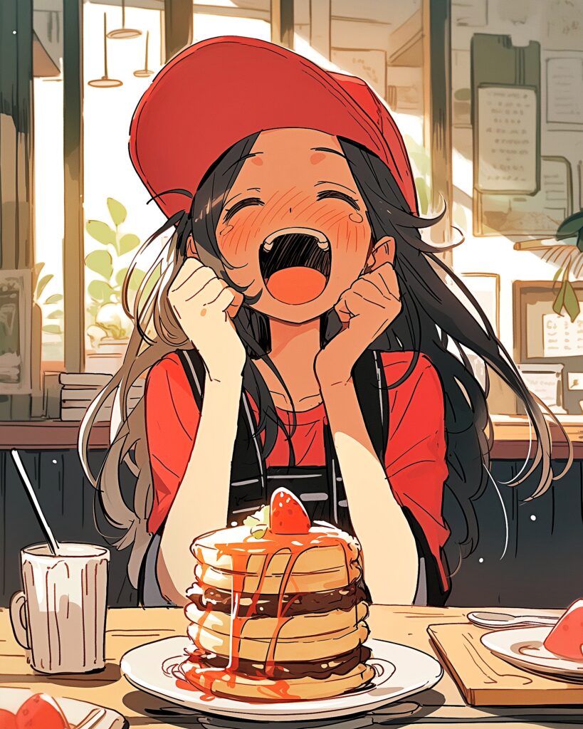 パンケーキ女子・赤０