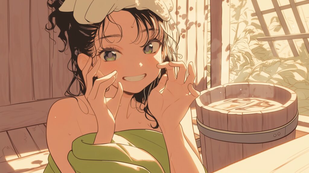 サウナ女子０