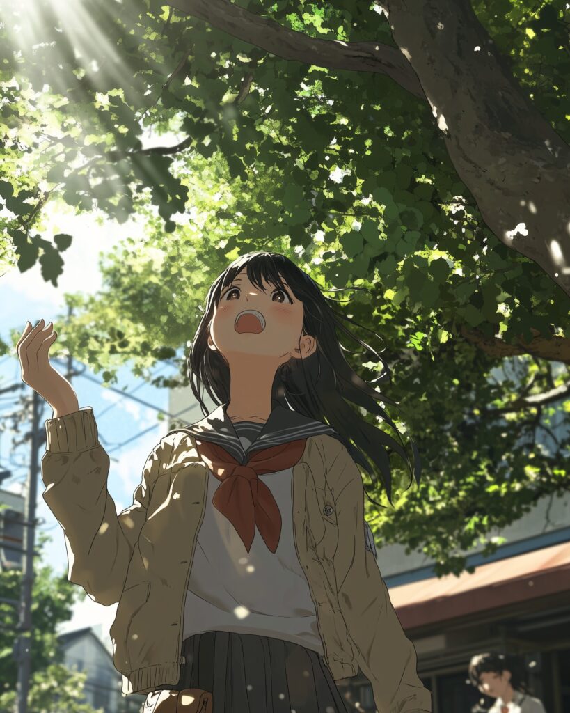 木漏れ日女子１