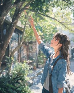 木漏れ日女子１