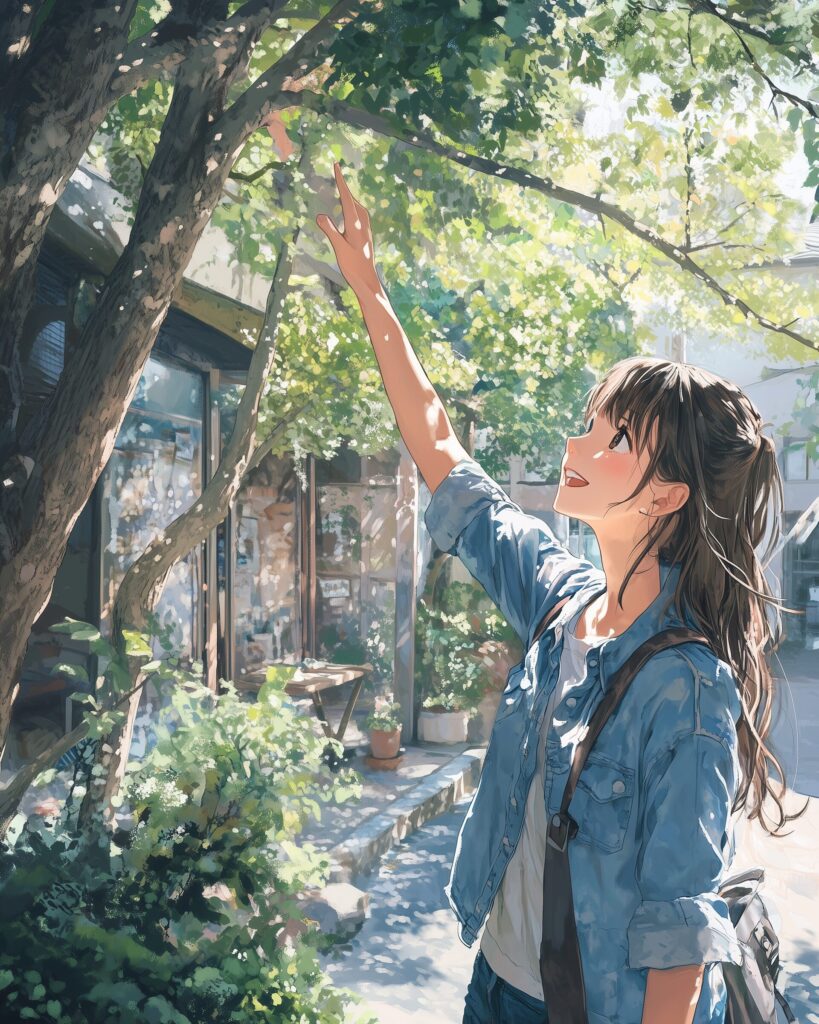 木漏れ日女子１