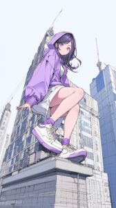 壁紙・カラフル女子０