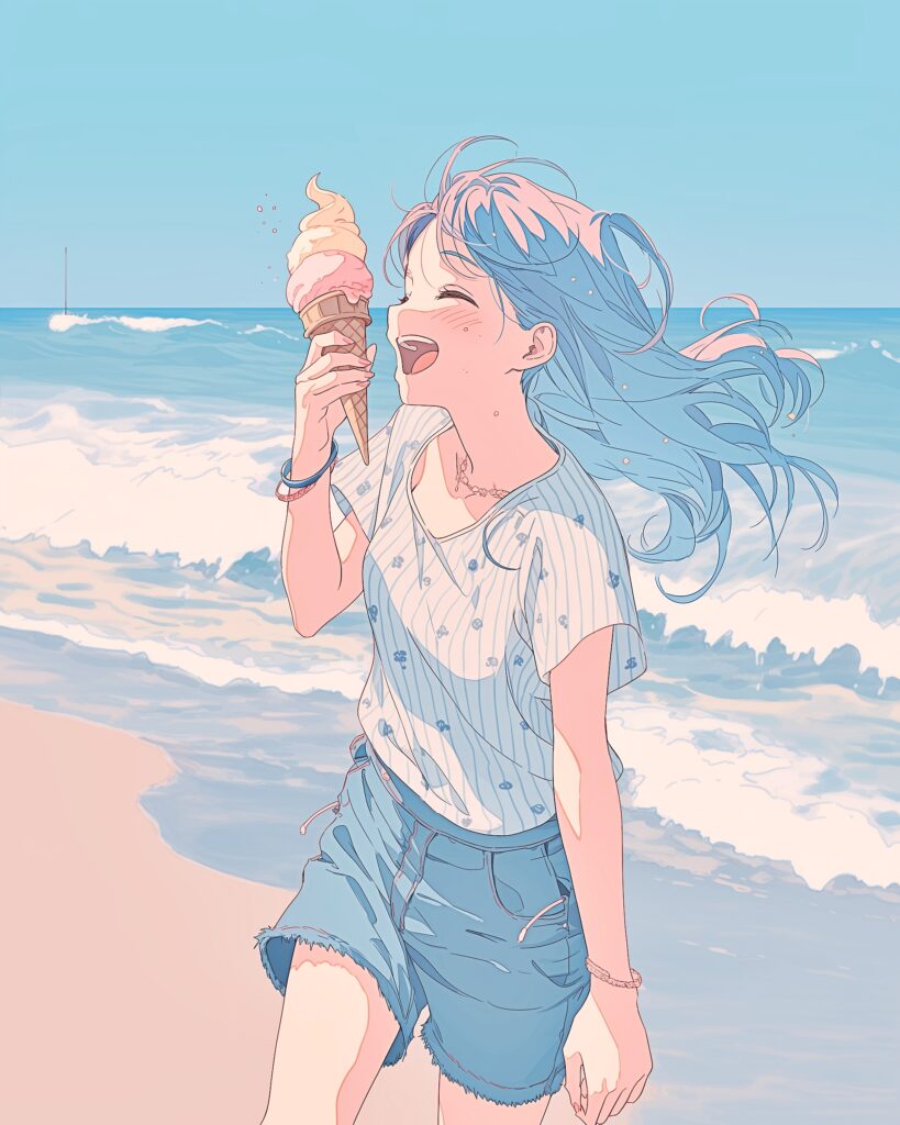 ソフトクリーム女子０