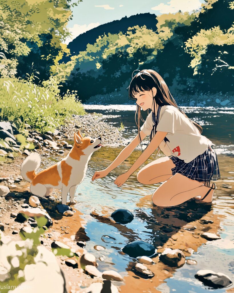 犬と女の子０