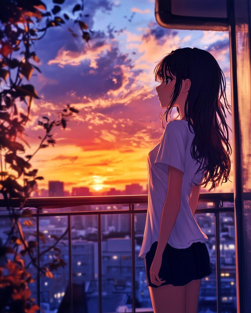 夕日女子０