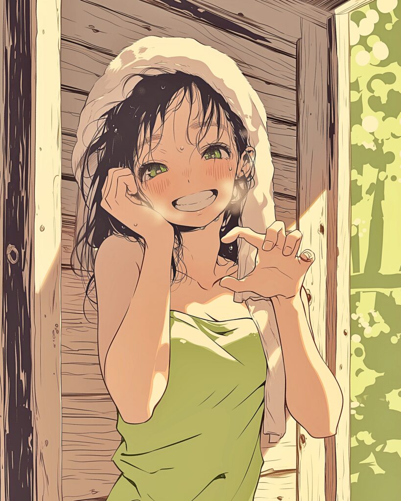 サウナ女子０