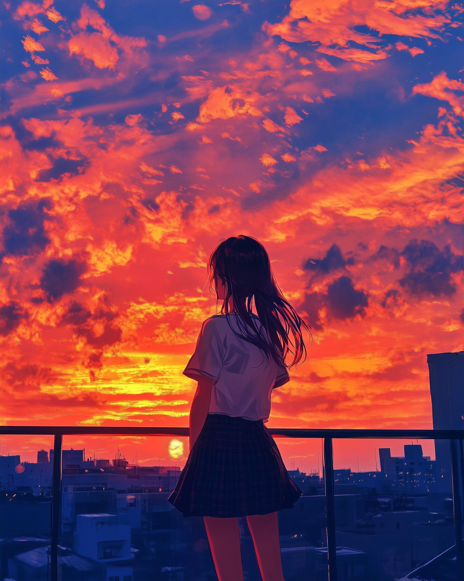 夕日女子1