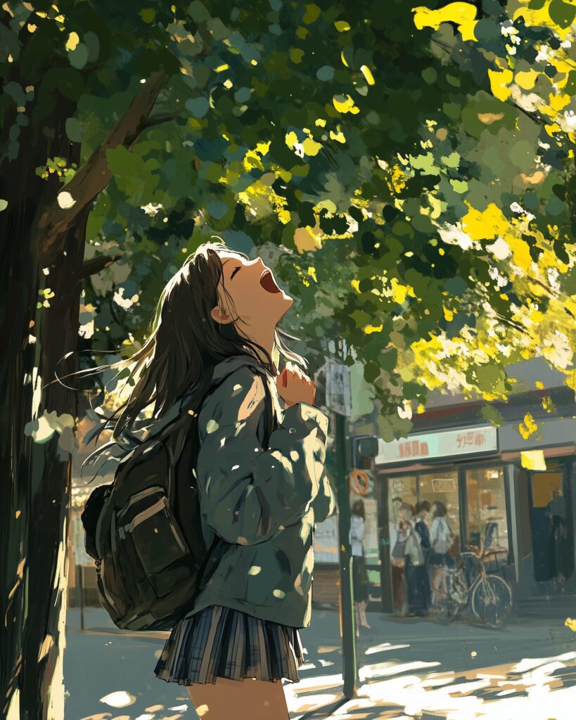木漏れ日女子１
