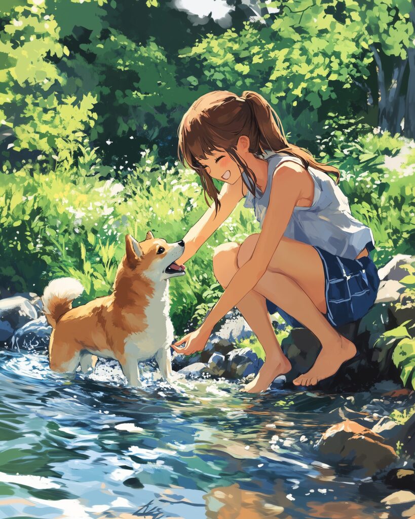 犬と女の子０