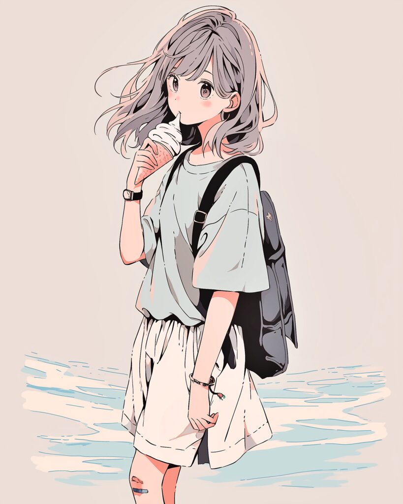 ソフトクリーム女子０