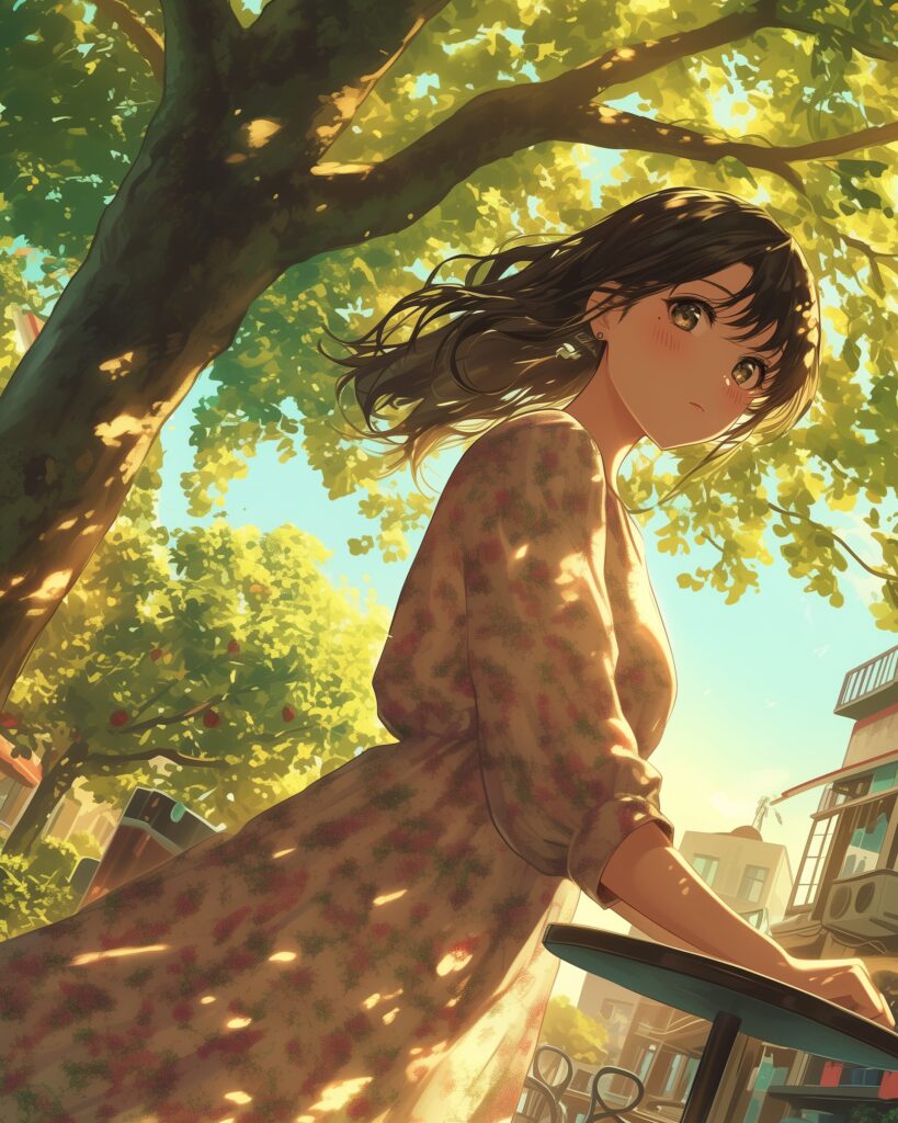 木漏れ日女子０