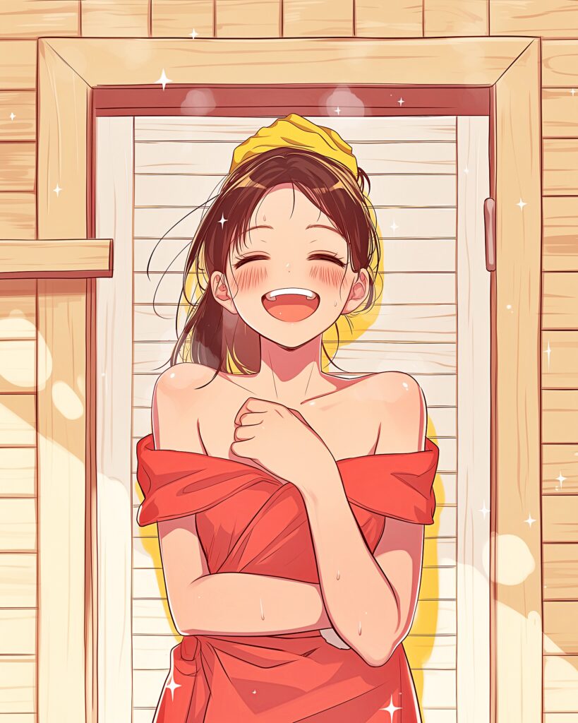 サウナ女子０
