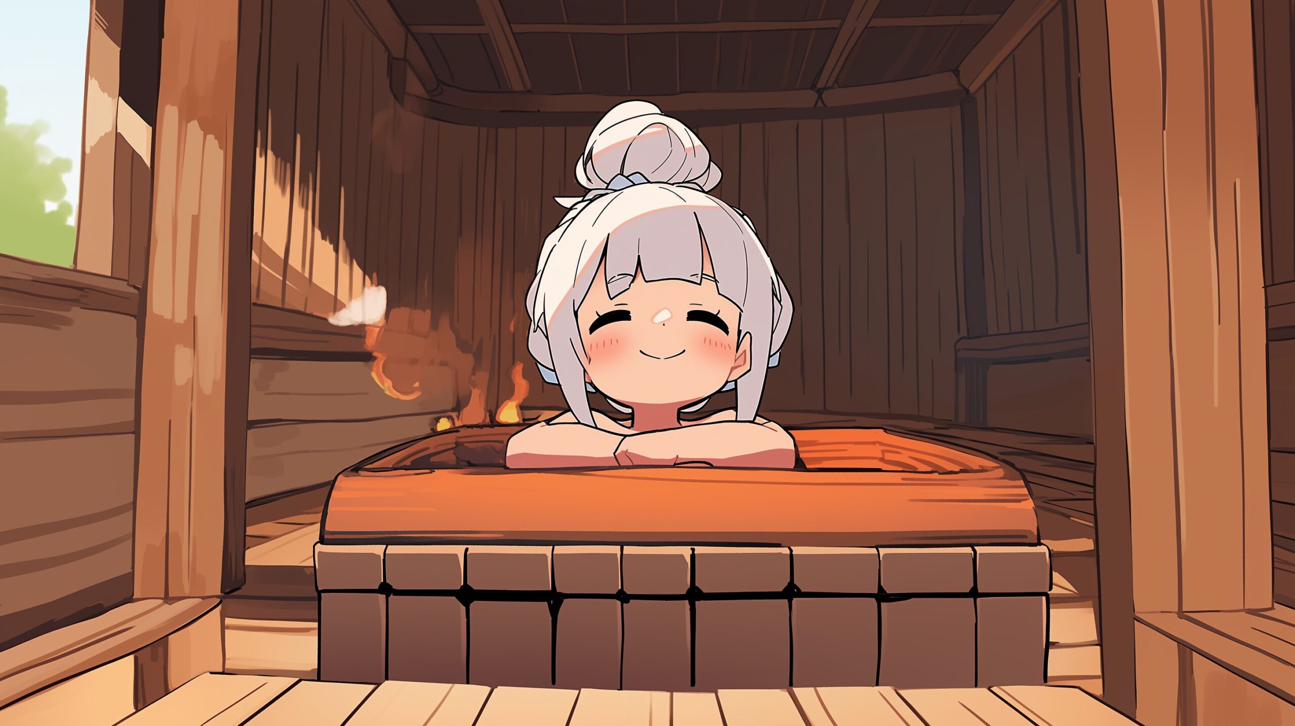 サウナ女子０