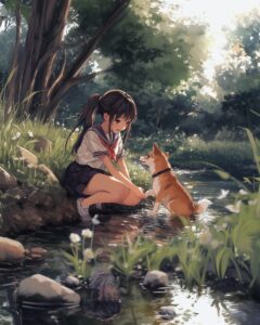 犬と女の子１