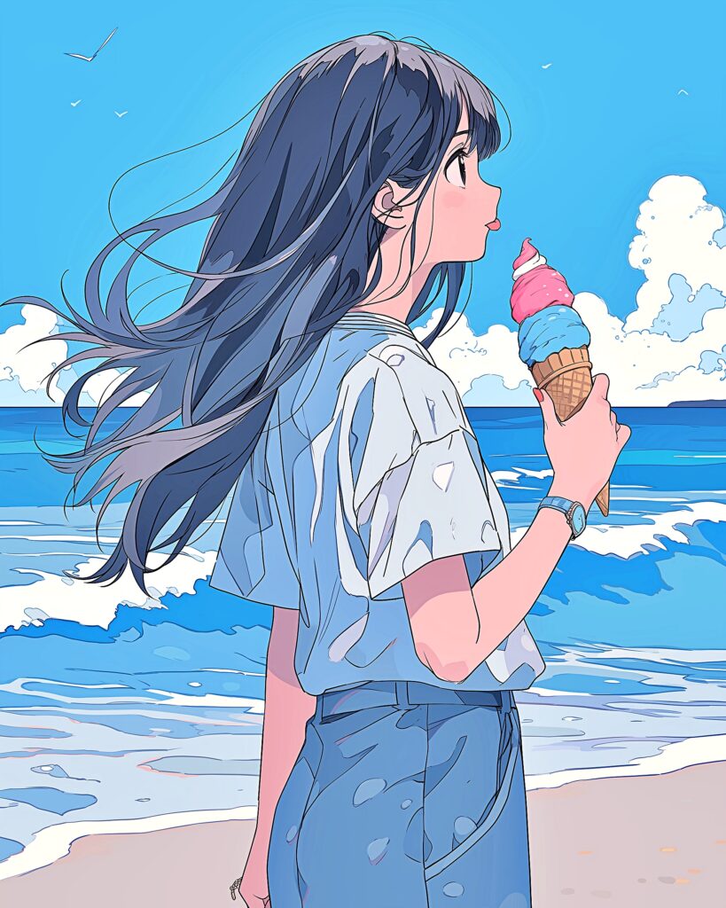 ソフトクリーム女子０