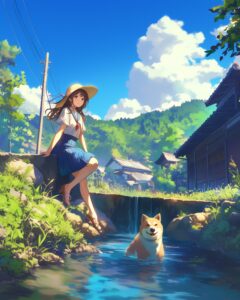 犬と女の子０