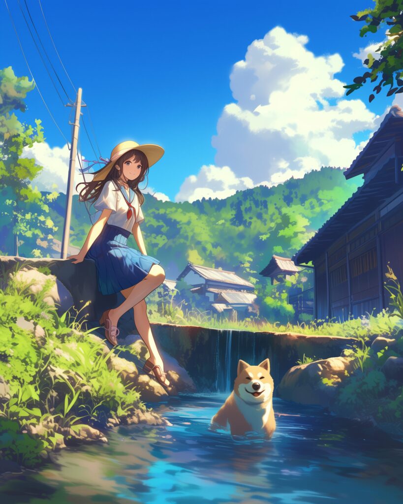 犬と女の子０